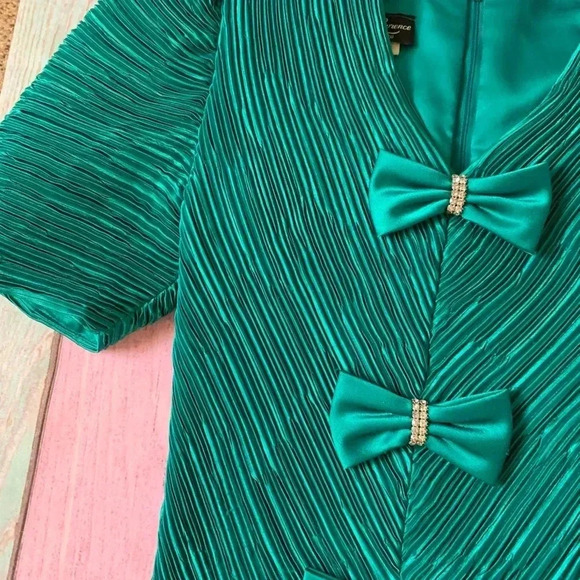 Vintage karen lawrence bows top and skirt two piece set - Picture 4 of 16